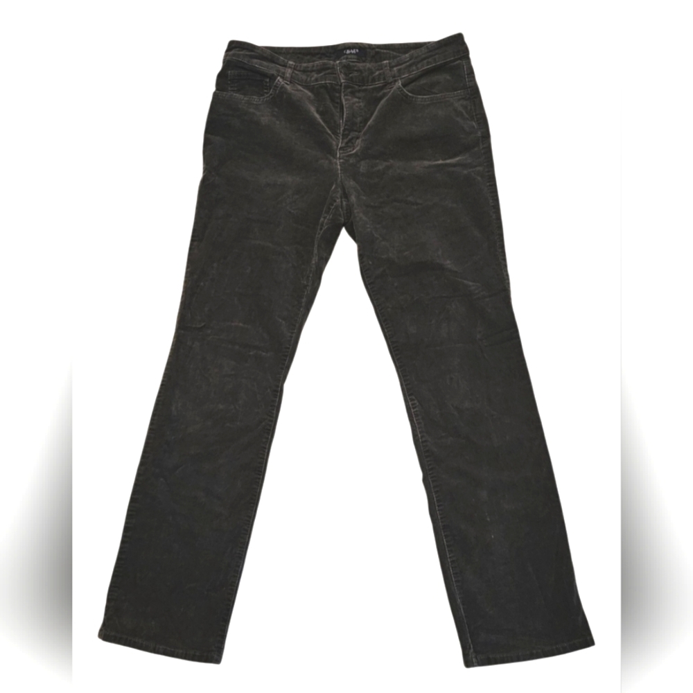 Ralph Lauren Chaps Corduroy Pants Stretchy Super Soft Gray Size 10